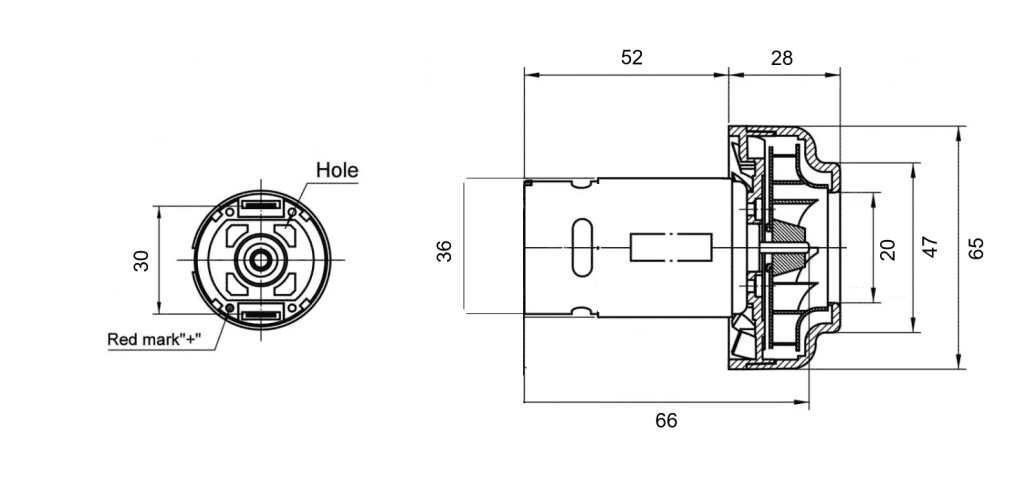 موتور جارو شارژی مدل RS-5412SHC2 (24VDC)