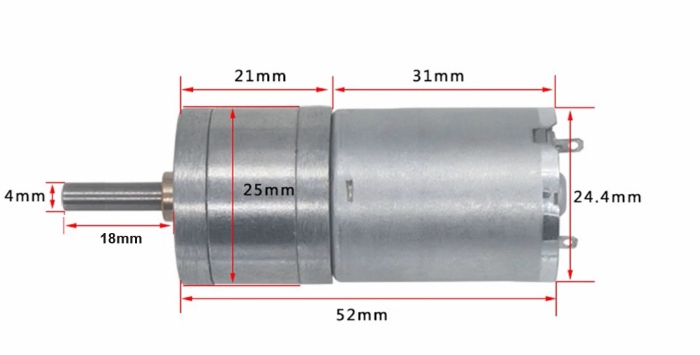 موتور گیربکس دار JGA25-370